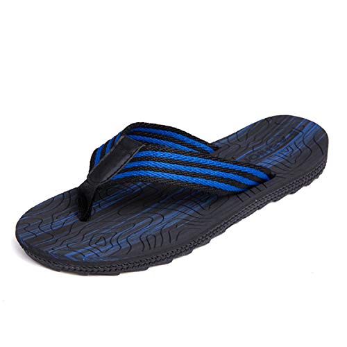 Herren Flip Flops-On Zehenstegpantolette trenner Pantoffeln Schwimmbad Strand Dusch Sauna Beach/Pool Sports Classic Freizeit Weich Comfy Badelatschen Sandalen Schuhe Sommer Männer Unisex 38 blau von Jinsha