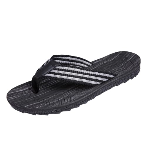 Herren Flip Flops-On Zehenstegpantolette trenner Pantoffeln Schwimmbad Strand Dusch Sauna Beach/Pool Sports Classic Freizeit Weich Comfy Badelatschen Sandalen Schuhe Sommer Männer Unisex 40 grau von Jinsha