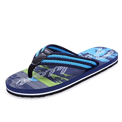 Jinsha Männer Flip Flops Sommer Erwachsene Flip Flops Strand & Pool Schuhe（Camouflage blue 43） von Jinsha
