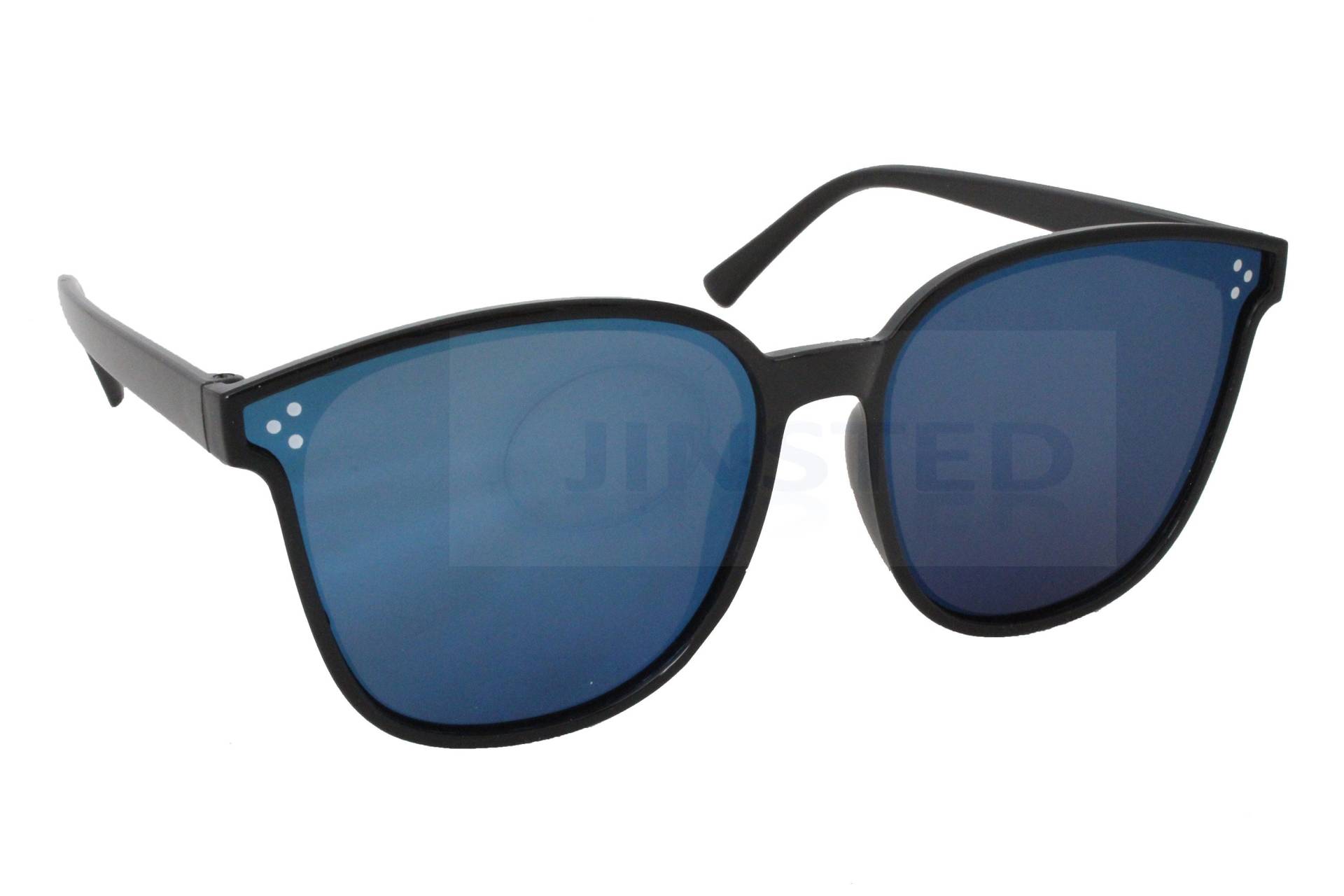 Erwachsene Schmetterling Sonnenbrille. Schwarzer Rahmen Gespiegelte Blaue Reflektierende Linse. Uv400 Schutz. Ab002 Erwachsene Schmetterling Sonnenbrille. Schwarzer Rahmen Gespiegelte Blaue Reflektierende Linse. Uv400 Schutz. Ab002 von Jinsted