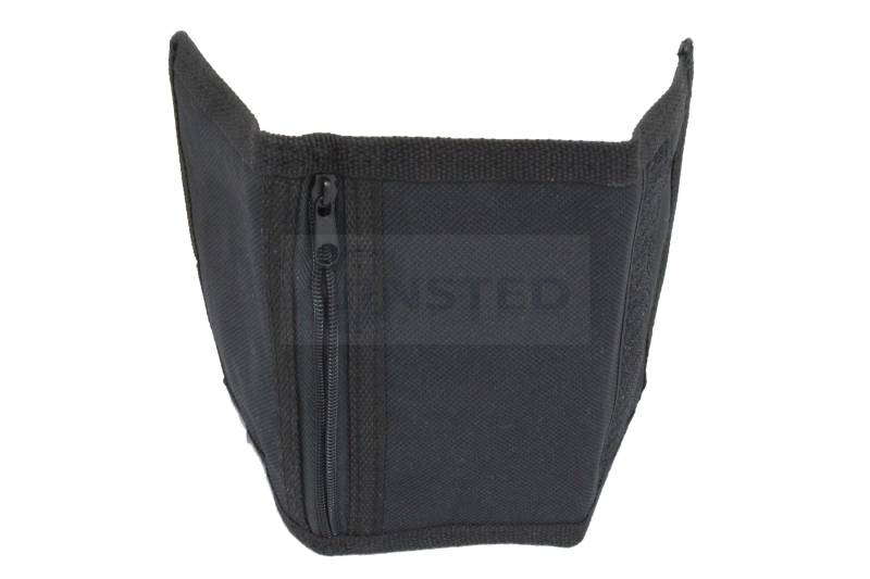 Schwarzes Velcro Canvas Tri Chain Portemonnaie. 4 Karten Und 2 Münzfächer. W0043 von Jinsted