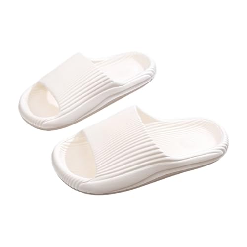 JinweiS 1 Paar rutschfeste, schnell trocknende EVA-Duschpantoffeln, dicke Polsterung, Badesandalen, für drinnen und draußen, modisch, lässig, Paar-Hausschuhe für Herren und Damen (Größe 38–39, Weiß) JinweiS 1 Paar rutschfeste, schnell trocknende EVA-Duschpantoffeln, dicke Polsterung, Badesandalen, für drinnen und draußen, modisch, lässig, Paar-Hausschuhe für Herren und Damen (Größe 38–39, Weiß) von JinweiS