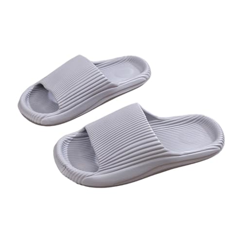JinweiS 1 Paar rutschfeste, schnell trocknende EVA-Duschpantoffeln, dicke Polsterung, Badesandalen, für drinnen und draußen, modisch, lässig, Paar-Hausschuhe für Herren und Damen (Größe 40–41, Grau) JinweiS 1 Paar rutschfeste, schnell trocknende EVA-Duschpantoffeln, dicke Polsterung, Badesandalen, für drinnen und draußen, modisch, lässig, Paar-Hausschuhe für Herren und Damen (Größe 40–41, Grau) von JinweiS