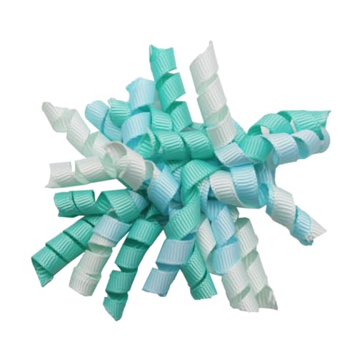 JinweiS A01 Haarschleifen für Kinder, Teenager, gelockt, elastisch, Pferdeschwanz-Halter, Haarband, Haarschmuck, 2 Stück JinweiS A01 Haarschleifen für Kinder, Teenager, gelockt, elastisch, Pferdeschwanz-Halter, Haarband, Haarschmuck, 2 Stück von JinweiS