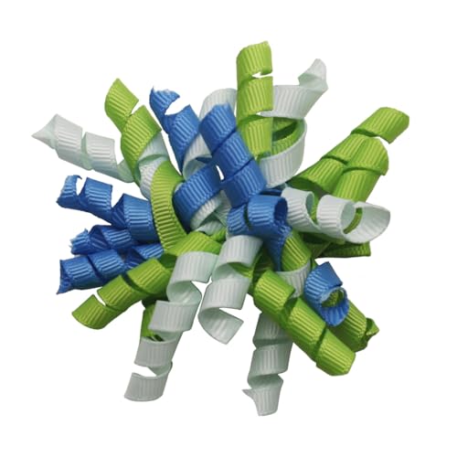 JinweiS A04 Haarschleifen für Kinder, Teenager, gelockt, elastisch, Pferdeschwanz-Halter, Haarband, Haarschmuck, 2 Stück JinweiS A04 Haarschleifen für Kinder, Teenager, gelockt, elastisch, Pferdeschwanz-Halter, Haarband, Haarschmuck, 2 Stück von JinweiS