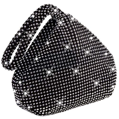 JinweiS Crownguide Damen-Clutch mit Strass, Kristall, mit Handgelenk, Hochzeit, Abschlussball, Party, Handtasche JinweiS Crownguide Damen-Clutch mit Strass, Kristall, mit Handgelenk, Hochzeit, Abschlussball, Party, Handtasche von JinweiS