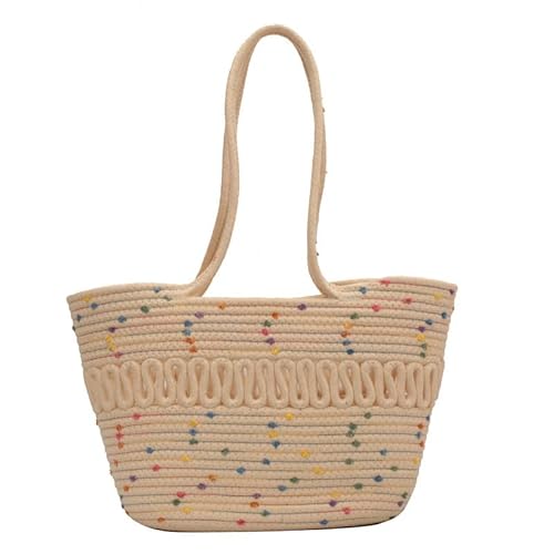 JinweiS Damen Schultertasche aus Stroh, hohl, gewebt, für Sommer, Strand, Urlaub, 27,9 x 24 x 9,5 cm, mehrfarbig JinweiS Damen Schultertasche aus Stroh, hohl, gewebt, für Sommer, Strand, Urlaub, 27,9 x 24 x 9,5 cm, mehrfarbig von JinweiS