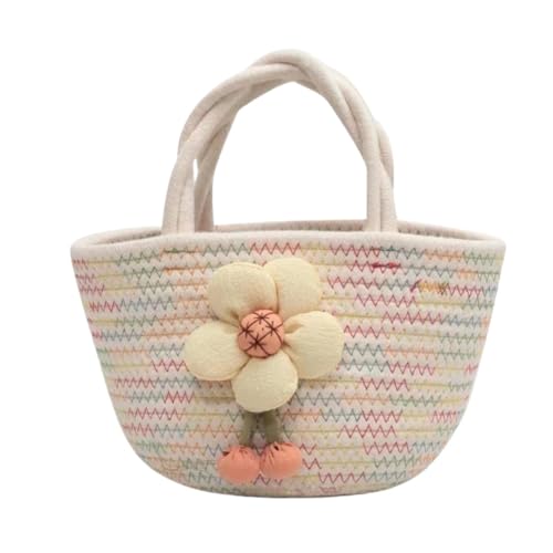 JinweiS Damen-Schultertasche aus Stroh, mit großem Fassungsvermögen, für Sommer, Strandurlaub, schickes Webdesign, 28 x 11 x 15 cm, mehrfarbig von JinweiS