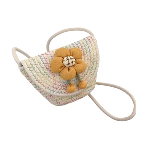 JinweiS Damen Strohtasche mit großem Fassungsvermögen, Schultertasche für Sommer, Strandurlaub, schickes Webdesign, 24 x 9 x 16 cm, mehrfarbig von JinweiS