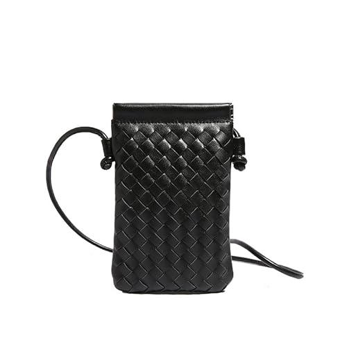 JinweiS Damen Strohtasche mit großer Kapazität, Schultertasche für Sommer, Strandurlaub, schickes Webdesign, 12 x 2 x 19 cm, Schwarz JinweiS Damen Strohtasche mit großer Kapazität, Schultertasche für Sommer, Strandurlaub, schickes Webdesign, 12 x 2 x 19 cm, Schwarz von JinweiS