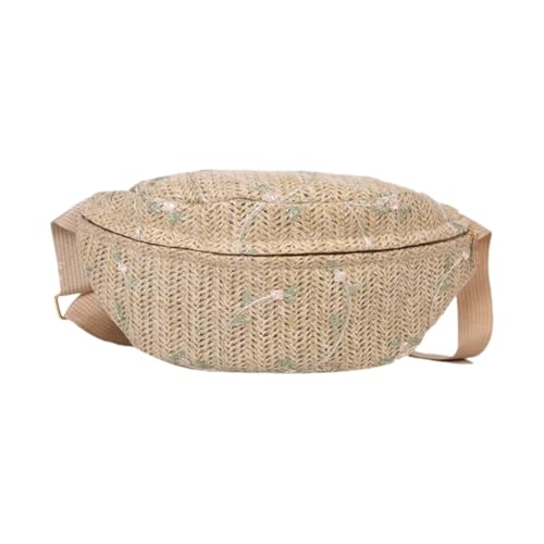 JinweiS Damen Strohtasche mit großer Kapazität, Schultertasche für Sommer, Strandurlaub, schickes Webdesign, 17 x 1 x 14 cm, Weiß C JinweiS Damen Strohtasche mit großer Kapazität, Schultertasche für Sommer, Strandurlaub, schickes Webdesign, 17 x 1 x 14 cm, Weiß C von JinweiS