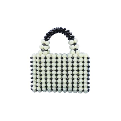 JinweiS Damen Strohtasche mit großer Kapazität, Schultertasche für Sommer, Strandurlaub, schickes Webdesign, 19,1 x 7,9 x 13 cm, Schwarz JinweiS Damen Strohtasche mit großer Kapazität, Schultertasche für Sommer, Strandurlaub, schickes Webdesign, 19,1 x 7,9 x 13 cm, Schwarz von JinweiS