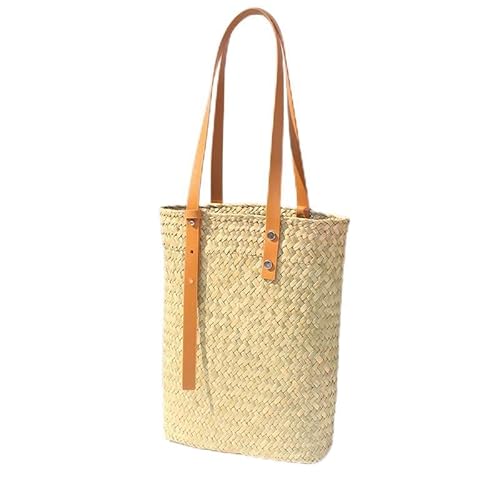 JinweiS Damen Strohtasche mit großer Kapazität, Schultertasche für Sommer, Strandurlaub, schickes Webdesign, 19,5 x 8,5 x 26 cm, Stil B JinweiS Damen Strohtasche mit großer Kapazität, Schultertasche für Sommer, Strandurlaub, schickes Webdesign, 19,5 x 8,5 x 26 cm, Stil B von JinweiS