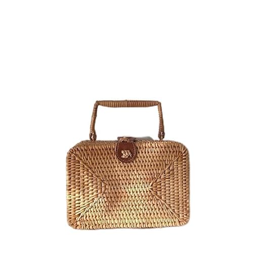 JinweiS Damen Strohtasche mit großer Kapazität, Schultertasche für Sommer, Strandurlaub, schickes Webdesign, 19 x 7 x 13 cm, B JinweiS Damen Strohtasche mit großer Kapazität, Schultertasche für Sommer, Strandurlaub, schickes Webdesign, 19 x 7 x 13 cm, B von JinweiS