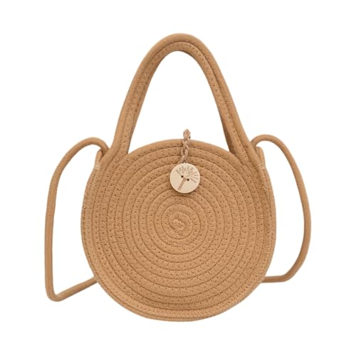 JinweiS Damen Strohtasche mit großer Kapazität, Schultertasche für Sommer, Strandurlaub, schickes Webdesign, 20 x 20 cm, Khaki JinweiS Damen Strohtasche mit großer Kapazität, Schultertasche für Sommer, Strandurlaub, schickes Webdesign, 20 x 20 cm, Khaki von JinweiS