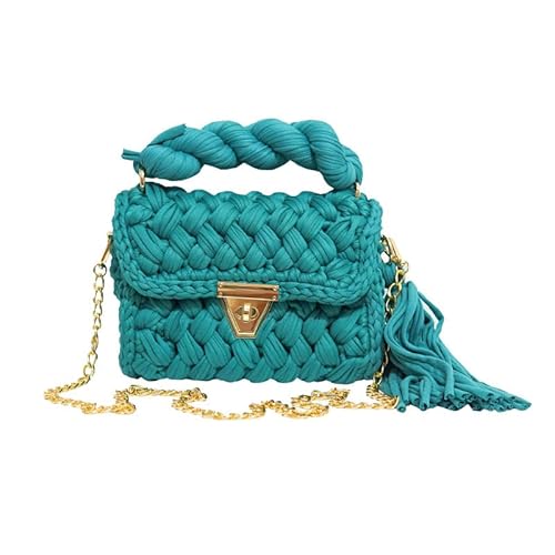 JinweiS Damen Strohtasche mit großer Kapazität, Schultertasche für Sommer, Strandurlaub, schickes Webdesign, 20 x 25 cm, E JinweiS Damen Strohtasche mit großer Kapazität, Schultertasche für Sommer, Strandurlaub, schickes Webdesign, 20 x 25 cm, E von JinweiS
