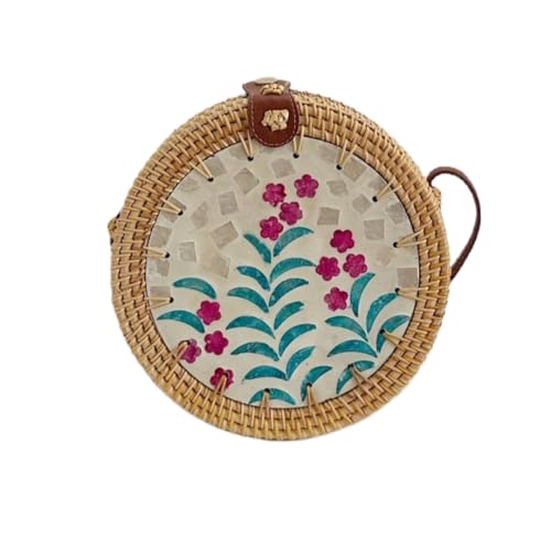 JinweiS Damen Strohtasche mit großer Kapazität, Schultertasche für Sommer, Strandurlaub, schickes Webdesign, 20 x 8 x 20 cm, Stil F JinweiS Damen Strohtasche mit großer Kapazität, Schultertasche für Sommer, Strandurlaub, schickes Webdesign, 20 x 8 x 20 cm, Stil F von JinweiS