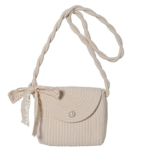 JinweiS Damen Strohtasche mit großer Kapazität, Schultertasche für Sommer, Strandurlaub, schickes Webdesign, 23 x 7 x 20 cm, Weiß JinweiS Damen Strohtasche mit großer Kapazität, Schultertasche für Sommer, Strandurlaub, schickes Webdesign, 23 x 7 x 20 cm, Weiß von JinweiS