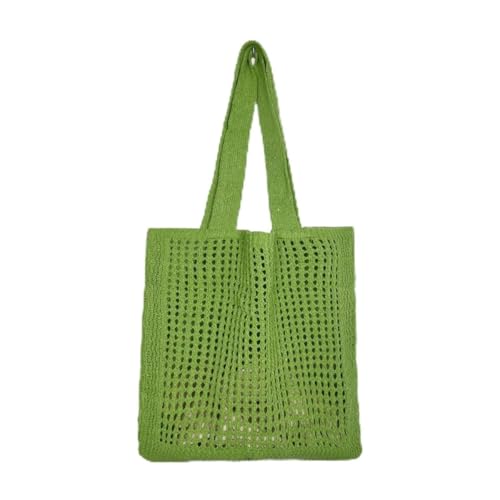 JinweiS Damen Strohtasche mit großer Kapazität, Schultertasche für Sommer, Strandurlaub, schickes Webdesign, 33 x 2 x 35 cm, Grün JinweiS Damen Strohtasche mit großer Kapazität, Schultertasche für Sommer, Strandurlaub, schickes Webdesign, 33 x 2 x 35 cm, Grün von JinweiS