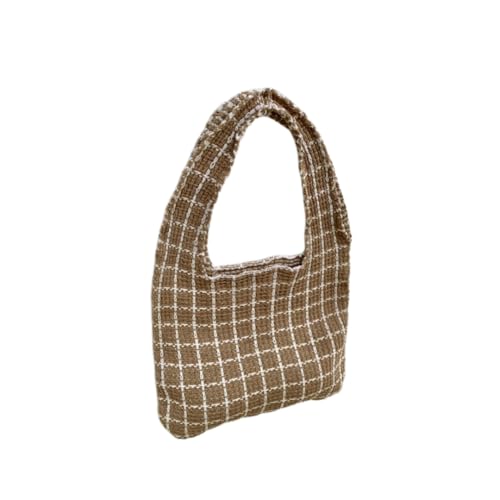 JinweiS Damen Strohtasche mit großer Kapazität, Schultertasche für Sommer, Strandurlaub, schickes Webdesign, 35,5 x 1 x 36 cm, Khaki JinweiS Damen Strohtasche mit großer Kapazität, Schultertasche für Sommer, Strandurlaub, schickes Webdesign, 35,5 x 1 x 36 cm, Khaki von JinweiS