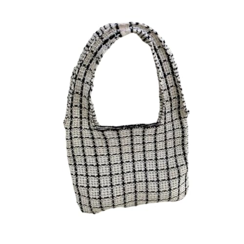 JinweiS Damen Strohtasche mit großer Kapazität, Schultertasche für Sommer, Strandurlaub, schickes Webdesign, 35,5 x 1 x 36 cm, Weiß JinweiS Damen Strohtasche mit großer Kapazität, Schultertasche für Sommer, Strandurlaub, schickes Webdesign, 35,5 x 1 x 36 cm, Weiß von JinweiS
