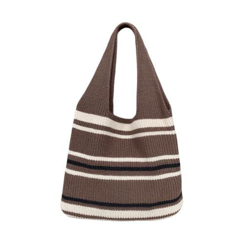 JinweiS Damen Strohtasche mit großer Kapazität, Schultertasche für Sommer, Strandurlaub, schickes Webdesign, 36 x 1 x 36 cm, Braun JinweiS Damen Strohtasche mit großer Kapazität, Schultertasche für Sommer, Strandurlaub, schickes Webdesign, 36 x 1 x 36 cm, Braun von JinweiS