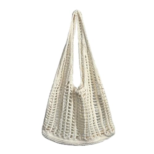 JinweiS Damen Strohtasche mit großer Kapazität, Schultertasche für Sommer, Strandurlaub, schickes Webdesign, 38 x 2 x 30 cm, Weiß JinweiS Damen Strohtasche mit großer Kapazität, Schultertasche für Sommer, Strandurlaub, schickes Webdesign, 38 x 2 x 30 cm, Weiß von JinweiS