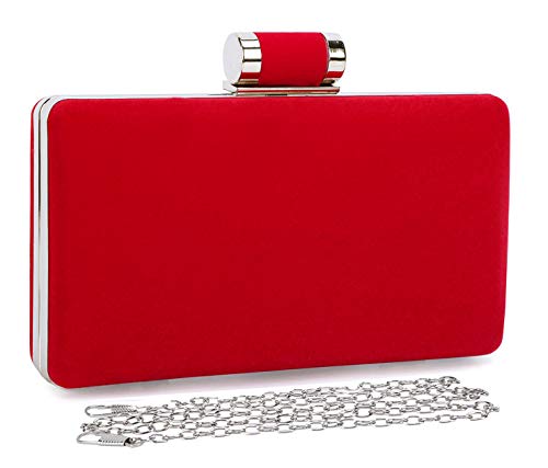 JinweiS Elegante Samt-Clutch-Abendtasche für Damen, formelle Hochzeit, Party, Clutch, Geldbörse, Abschlussball, Cocktail-Handtaschen von JinweiS