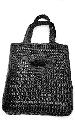 JinweiS Handgefertigte Strohtasche, für Reisen, Strand, Angeln, Netzstroh, gewebt, weiblich, ländlicher Stil, Weben, hohl, Schultertasche A JinweiS Handgefertigte Strohtasche, für Reisen, Strand, Angeln, Netzstroh, gewebt, weiblich, ländlicher Stil, Weben, hohl, Schultertasche A von JinweiS