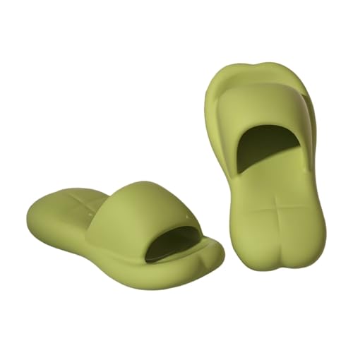 JinweiS Rutschfeste, schnell trocknende Duschpantoffeln für Damen und Herren, EVA-Material mit wolkenähnlichem Kissen, dicke Sohle, leise Badeschlappen für den Innenbereich und Zuhause (Größe: 40–41 von JinweiS