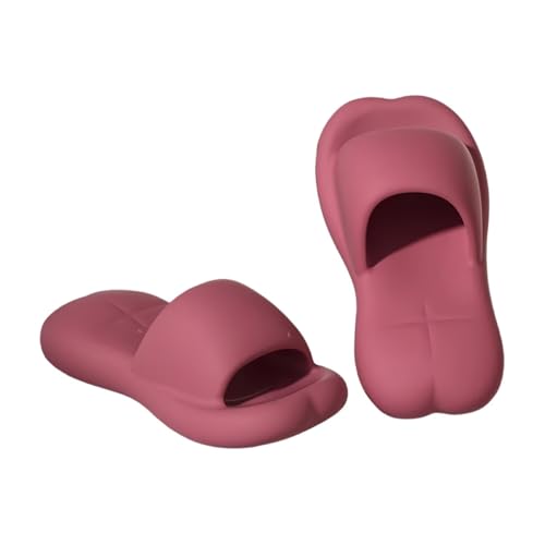 JinweiS Rutschfeste, schnell trocknende Duschpantoffeln für Damen und Herren, EVA-Material mit wolkenähnlichem Kissen, dicke Sohle, leise Badeschlappen für den Innenbereich und zu Hause (Größe: 38–39 von JinweiS