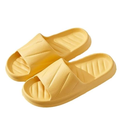 JinweiS Rutschfeste, schnell trocknende Duschpantoffeln und Badesandalen für Herren und Damen, ultraweiches Kissen, dicke Sohle, EVA-Schuhe, für den Innenbereich, Paar Hausschuhe (Größe 38–39, Gelb) JinweiS Rutschfeste, schnell trocknende Duschpantoffeln und Badesandalen für Herren und Damen, ultraweiches Kissen, dicke Sohle, EVA-Schuhe, für den Innenbereich, Paar Hausschuhe (Größe 38–39, Gelb) von JinweiS