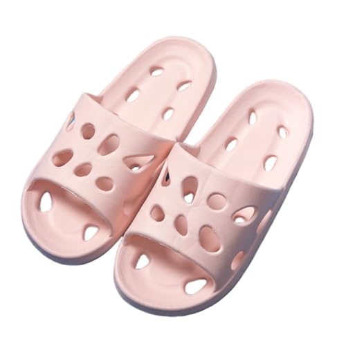 JinweiS Schnell trocknende rutschfeste Duschhausschuhe für Damen und Herren, dicke Sohle, ultraweiches Kissen, EVA-Drainage-Clogs, Badelatschen (Größe 36) von JinweiS