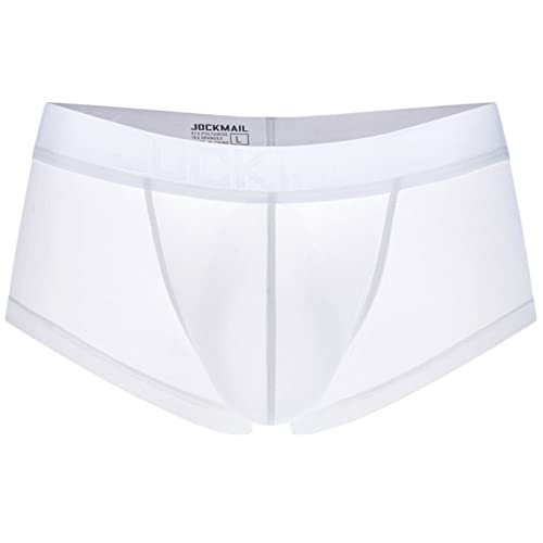 Jinwruny Herren Eisseide Bequeme Weiche Unterwäsche Sexy Boxershorts Unterhosen Atmungsaktiv Retroshorts Unterhose Männer Dünne Unterwäsche Boxer Shorts von Jinwruny