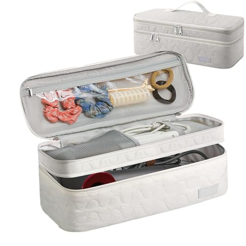 Haartrockner Tragetasche - Haartrockner Organizer, Reisetasche für Haarwerkzeuge | Doppellagiger Haartrocknerhalter, tragbarer Organizer für Haarwerkzeuge, Haartrockner-Tasche,, beige, 15.75*5.91*5.51 Haartrockner Tragetasche - Haartrockner Organizer, Reisetasche für Haarwerkzeuge | Doppellagiger Haartrocknerhalter, tragbarer Organizer für Haarwerkzeuge, Haartrockner-Tasche,, beige, 15.75*5.91*5.51 von Jinyilwn