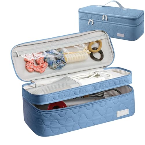 Tragetasche für Fön Haartrockner Organizer Reisetasche für Haarwerkzeuge Doppelschicht Haartrockner Halter Tragbare Organizer für Haarwerkzeuge Tasche, blu, 15.75*5.91*5.51 inches, Siehe Beschreibung Tragetasche für Fön Haartrockner Organizer Reisetasche für Haarwerkzeuge Doppelschicht Haartrockner Halter Tragbare Organizer für Haarwerkzeuge Tasche, blu, 15.75*5.91*5.51 inches, Siehe Beschreibung von Jinyilwn