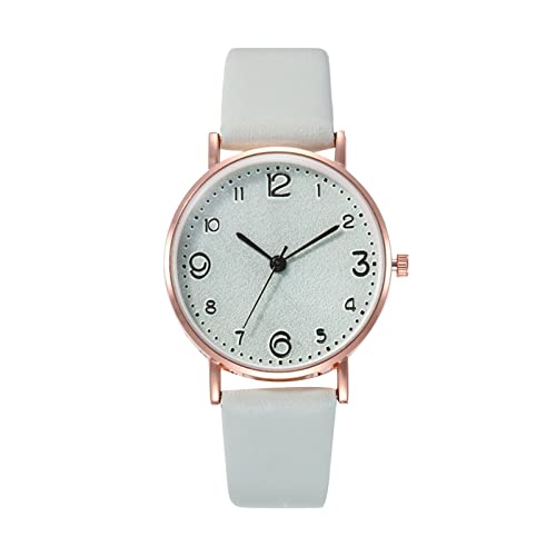 Jipersuo Damen Analog Quarz Armbanduhr Damenuhr Uhr Silikonband Mode Damenuhr Quarzuhr Herrenuhr Unisex Analog Quarz Uhr (Light Blue, One Size) von Jipersuo