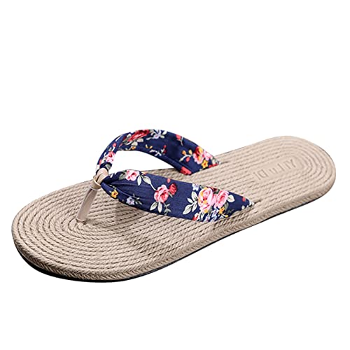Jipersuo Flops Strand Sommer Hausschuhe Sandalen Flach Casual Flip Frühling Damen Mode und Frauen Slipper Bequeme Nachttischpantoffeln, blau, 37.5 EU Jipersuo Flops Strand Sommer Hausschuhe Sandalen Flach Casual Flip Frühling Damen Mode und Frauen Slipper Bequeme Nachttischpantoffeln, blau, 37.5 EU von Jipersuo