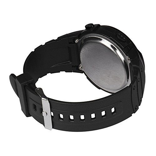 Jipersuo Mode wasserdichte Herren Boy LCD-Digitale Stoppuhr Datum Gummi Sport Handuhr ​​Herrenuhr Geschenk​​ (White, One Size) von Jipersuo