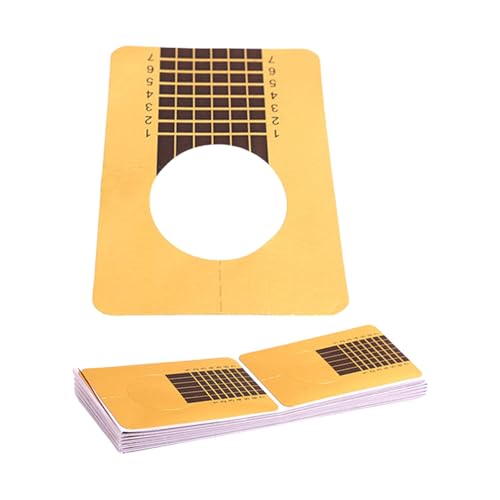 100 Stück Nagelform-Papier, praktische selbstklebende Maniküre-Trainingsbedarf, stilvolle Nagelkunstkreation für jeden Anlass 100 Stück Nagelform-Papier, praktische selbstklebende Maniküre-Trainingsbedarf, stilvolle Nagelkunstkreation für jeden Anlass von Jiqoe