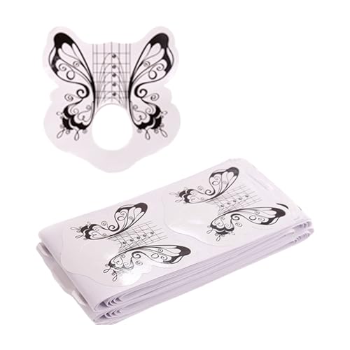 100 Stück Nagelform-Papier, praktische selbstklebende Maniküre-Trainingsbedarf, stilvolle Nagelkunstkreation für jeden Anlass 100 Stück Nagelform-Papier, praktische selbstklebende Maniküre-Trainingsbedarf, stilvolle Nagelkunstkreation für jeden Anlass von Jiqoe