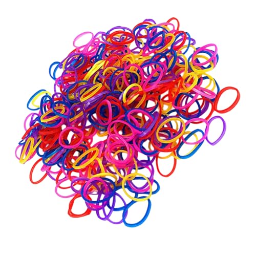 1000 Stück Elastische Haarbänder Gummiband Pferdeschwanz Halter Haargummis für Mädchen Haarringe Kleine Haargummis von Jiqoe