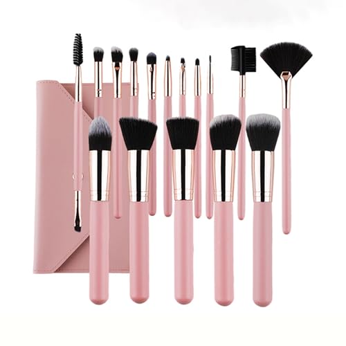 16-teiliges Make-up-Pinsel-Set, flüssiges Make-up, Mischen, Rouge, Concealer, Lidschatten, Kunstfaser, Make-up-Pinsel-Set von Jiqoe