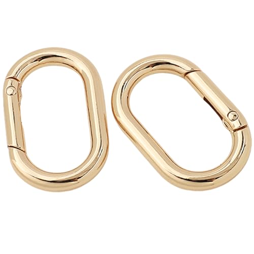 2 Stück Metallfeder Schlüsselanhänger Frühlings Schlüsselanhänger Schnallen Schlüsselanhänger Clips Multifunktionale Ovale Ringe Schnallen Für Taschen Und Geldbörsen von Jiqoe