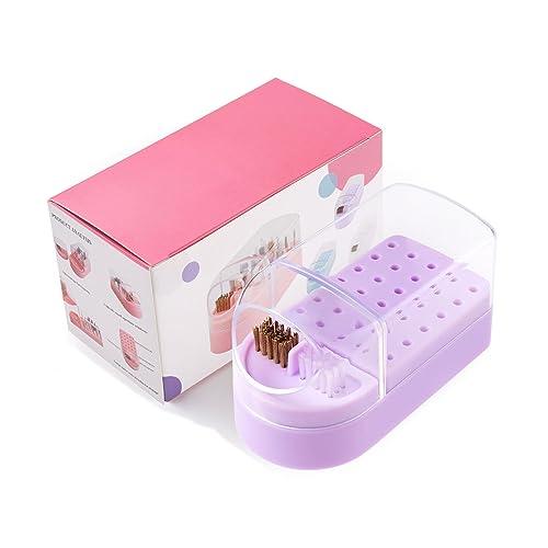 30 Löcher Nail Art Bohrer Aufbewahrungsbox Schleiflack Kopf Bithalter Display Nagelbohrer Bits Organizer Nagelständer Nagelbohrer Nail Art Enthusiasten Maniküre von Jiqoe