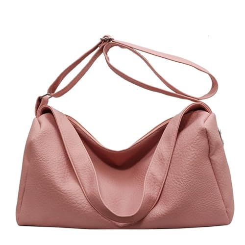 Damen-Geldbörse, schlicht, modisch, koreanischer Stil, Unterarmtasche, Schultertasche, Umhängetasche, Achseltasche, Handtasche, Tragetasche, rose von Jiqoe