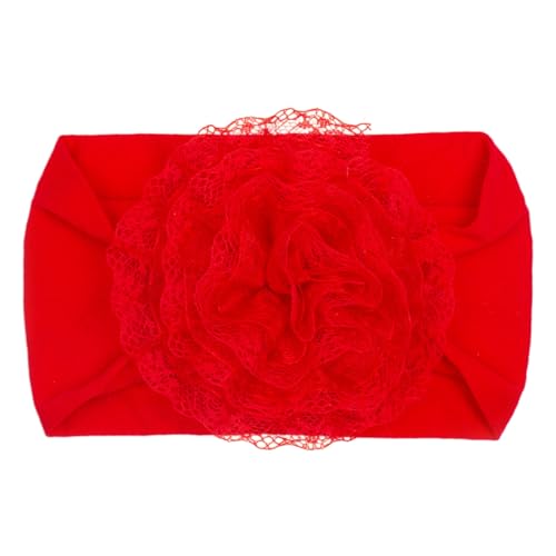 Elastisches Baby-Haarband, Blumen-Haarbänder für Säuglinge, weiche und dehnbare Haarschmuck, Foto-Requisiten von Jiqoe