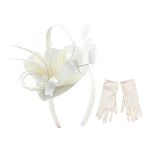 Fascinator Hüte Fascinator Blumen Stirnband Federn Party Hochzeit Haarspangen Für Damen Fascinator Blumen Mesh Federn Stirnband von Jiqoe