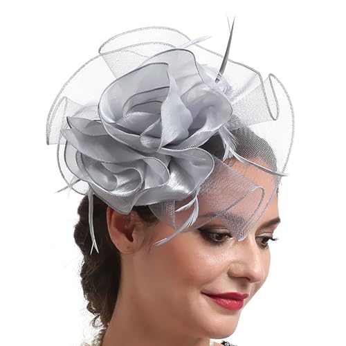Frauen Flapper Kostüm Fascinator Haar Clip Für Horseracing Roleplay Pillbox Teaparty Hochzeit Requisiten Mesh Frauen Flapper Kostüm Fascinator Haar Clip Für Horseracing Roleplay Pillbox Teaparty Hochzeit Requisiten Mesh von Jiqoe