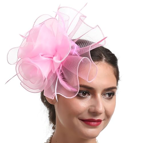 Frauen Flapper Kostüm Fascinator Haar Clip Für Horseracing Roleplay Pillbox Teaparty Hochzeit Requisiten Mesh Frauen Flapper Kostüm Fascinator Haar Clip Für Horseracing Roleplay Pillbox Teaparty Hochzeit Requisiten Mesh von Jiqoe